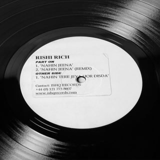 Bally Sagoo "Rishi Rich" (12" Single Vinyl - Limited Edition Collectors Item)